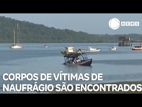 Bombeiros encontram corpos de v&iacute;timas de naufr&aacute;gio na Bahia