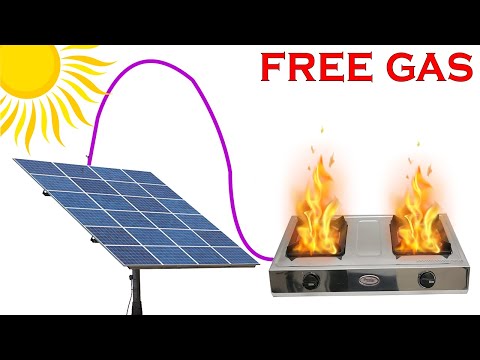 How to make free gas from solar panels || Enjoy lifetime free gas from solar panels