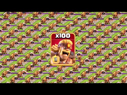 100 Super Barbarian vs 196 Barbarian King