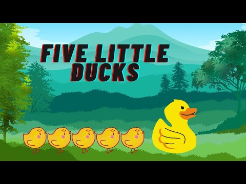 Five Little Ducks || Kiddie Wonderland || Nursery Rhyme