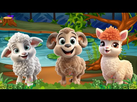 Cute Little Farm Animal Sounds - Alpaca, Goat, Sheep, Lemming - Music For Relax