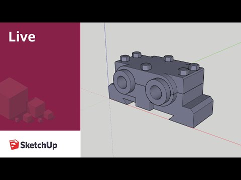 Modeling Assemblies with Screws in SketchUp Live!