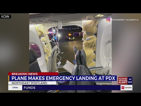 Alaska Airlines flight makes emergency landing at PDX after window blew out