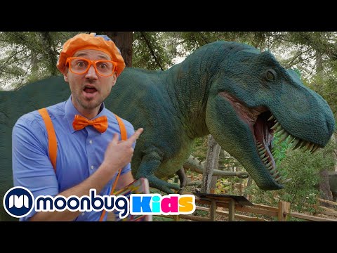 Natural History - Learn about Dinosaurs!・BLIPPI EXPLORES! | Educational Videos for Toddlers