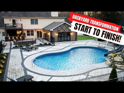 Our BIGGEST Backyard Makeover EVER! Pool, Patio, Addition, and MORE!