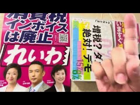 [れいわ新選組][ライブ]増税？ダメ♡絶対！デモ　衆議院に応募してみたら、メールが届いた！