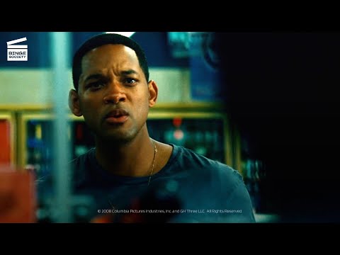 The moment when Hancock gets shot in a grocery store: Hancock (HD CLIP)