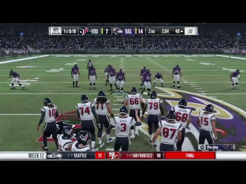 Madden 18 texans vs ravens