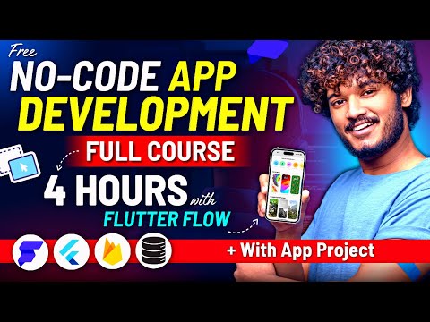 FREE App Development Full Course without CODING using Flutter Flow (Practical Project) - 2024