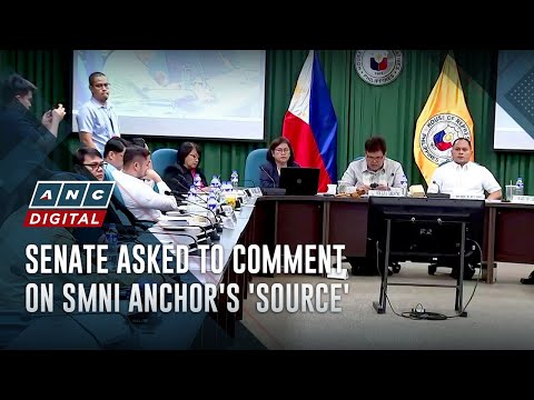 Senate asked to comment on SMNI anchor's 'source' | ANC