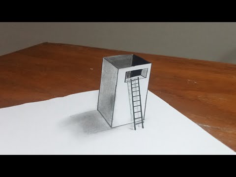 3D drawing || perspective drawing || 3D drawing technique.