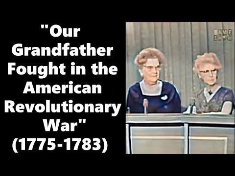 Sisters' Grandfather Was a Soldier in American Revolutionary War -Enhanced Video/Audio [60 fps]