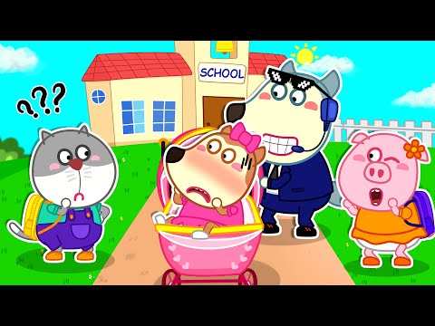 Baby Wolf! Go Away! - Don't Feel Lonely! | Back To School Stories For Kids | 