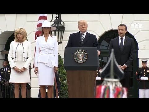 The Arrival Ceremony of the President of France and Mrs. Macron