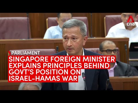 Israel-Hamas war a &quot;reminder&quot; for Singapore it has national interests at stake: Vivian Balakrishnan