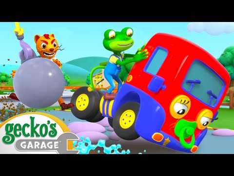 Baby Truck's First Driving Test | Gecko's Garage | Trucks For Children | Cartoons For Kids