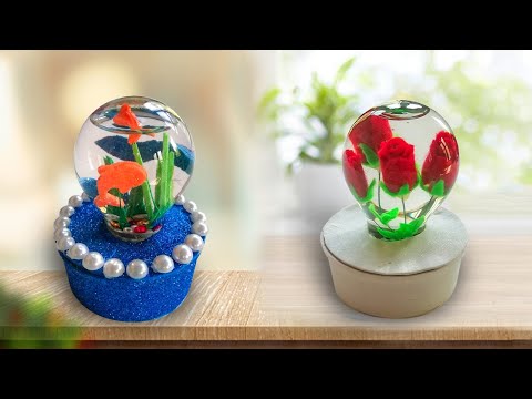 2 Creative ideas for home decoration from waste materials sinhala ඉවතලන දේවල් වලින් ලස්සනට හදමු