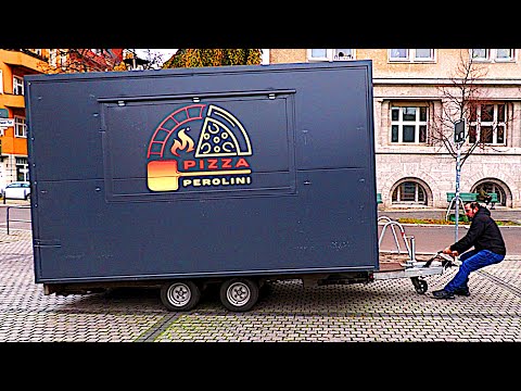 Street Food Pizza on the Road | Traditional Stone Oven Pizza | Italian Street Food in Berlin