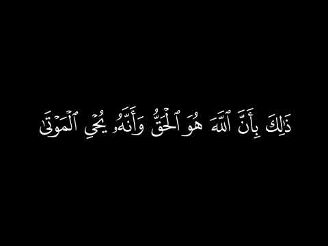 ﴿ ذالك بأن الله هو الحق ﴾🍁كروما شاشة سوداء قرآن كريم 🍁 القارئ عبد الرحمن مسعد   🍁 سورة الحج