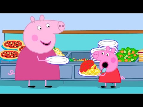 The BIGGEST Spaghetti Mountain Ever! 🍝 | Peppa Pig Tales