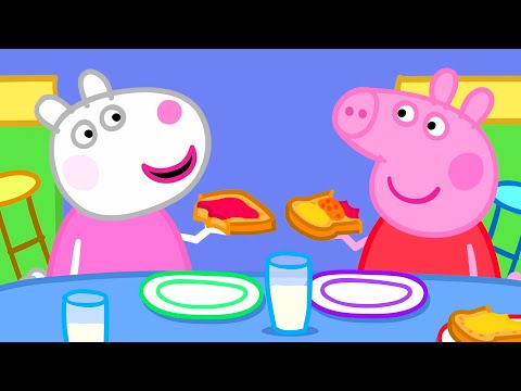 Peppa Pig Goes To Breakfast Club | Kids TV and Stories