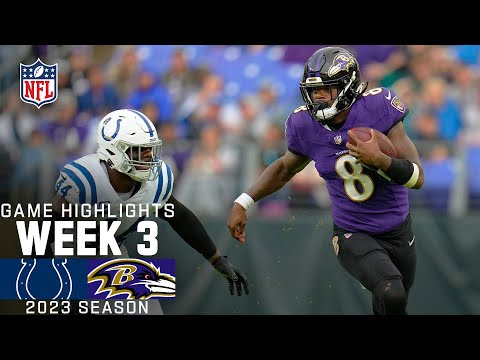 Indianapolis Colts vs. Baltimore Ravens | 2023 Week 3 Game Highlights