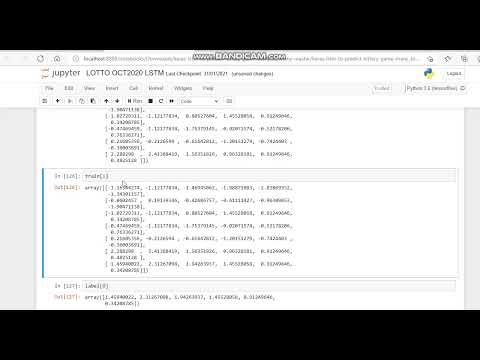 Predict Lottery Numbers using Artificial Intelligent Neural Network in Kera, Python.