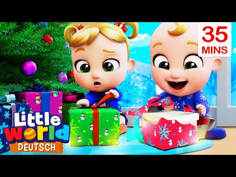 Wir packen die Geschenke aus | Kinderlieder f&uuml;r Kleinkinder | Little World Deutsch