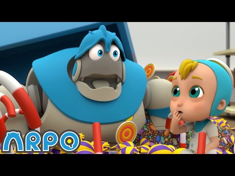 The Great Baby Candy CHASE!!! | ARPO The Robot | Funny Kids Cartoons | Kids TV Full Episodes