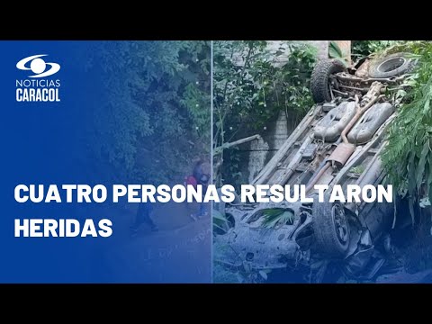 En Florencia, carro se sali&oacute; de un puente y cay&oacute; a un abismo de m&aacute;s de 50 metros