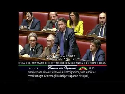 Show di Conte alla Camera sul Mes. La sua foga manda in tilt i sottotitoli automatici