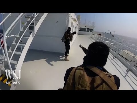 Watch: Houthi Rebels Seize Israeli-linked Cargo Ship in Red Sea | WSJ News