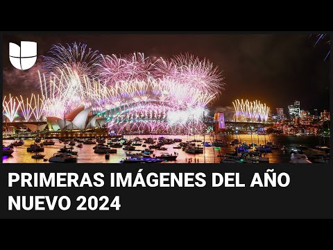 Las primeras im&aacute;genes del 2024 al otro lado del mundo