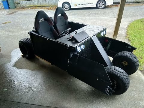 Batman Tumbler inspired go kart - engine install and electrics completed