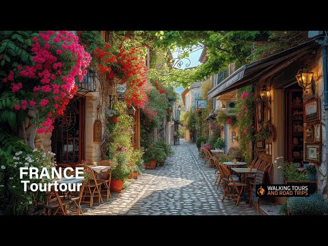 Explore Tourtour: A Charming French Village Walking Tour, Beautiful France in 4k video