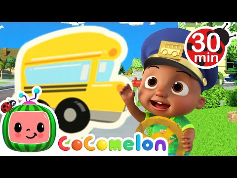 Cody's Wheels on the Yellow Bus! | CoComelon Kids Songs &amp; Nursery Rhymes