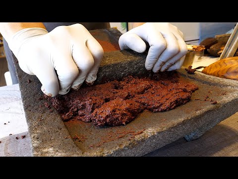 traditional handmade chocolate - korean street food