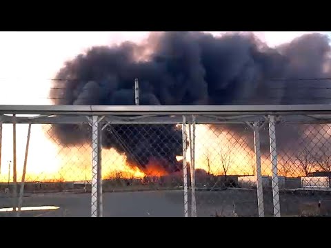 Investigation underway as massive fire engulfing NJ industrial park expected to burn for days