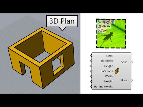 Grasshopper Architecture (3D Plan)