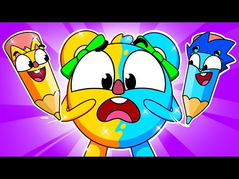 Funny Drawing Pencil | Who stole the city's colors?+More Colorful Cartoons For Kids