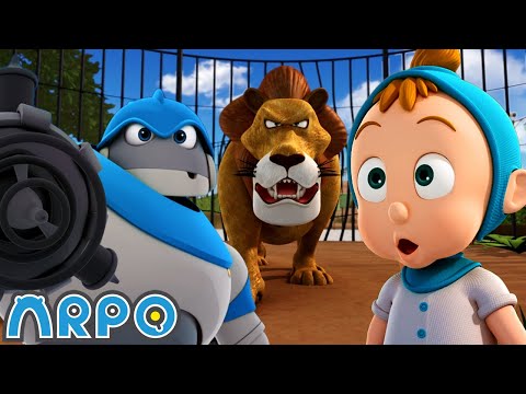 ARPO the Robot | At the Zoo! | Funny Cartoons for Kids | Arpo and Daniel Full Episodes