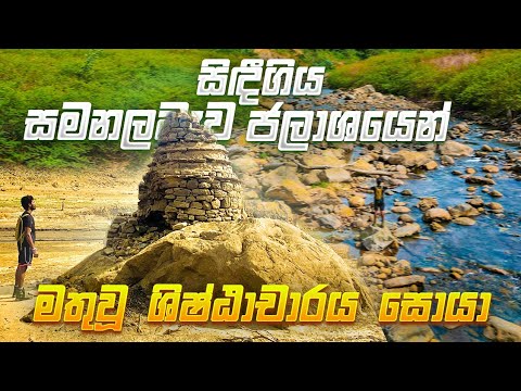 Exploring the submerged civilization | සිඳීගිය සමනොළවැව ජලාශයෙන් මතුවූ ශිෂ්ඨාචාරය සොයා | Solo Hiker