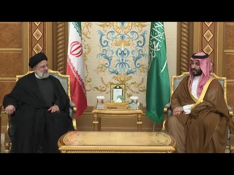 Saudi prince, Iran president hold first meeting since rapprochement | AFP