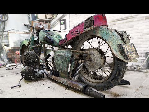 Restoration JAWA Motorcycle - Half Year in 50 Mins | Incredible Full Restoration of Abandoned Moto