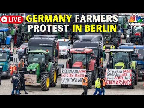 LIVE: German Farmers Protest: German Farmers Protest Against Rising Taxes | Germany News LIVE | N18L