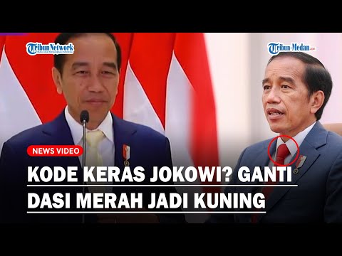 KODE KERAS JOKOWI?  Sudah Tak Pakai Dasi Merah, Ganti Jadi Kuning