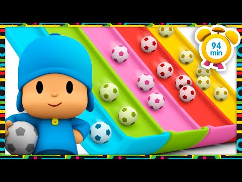 🔢 Learn Numbers with Color Balls &amp; The Magic Slide [94min] Full Episodes |VIDEOS &amp; CARTOONS for KIDS