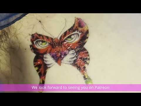 TEMPORARY TATTOOING - Lesson #6 The process of applying a temporary tattoo on a prepared surface