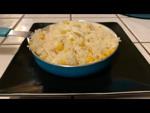 COMO HACER UN ARROZ  BLANCO CON ELOTE Y MANTEQUILLA