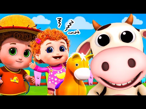 Old Macdonald Had A Farm + Bus Go Round And Round | Top Nursery Rhymes For Kids &amp; Baby Song